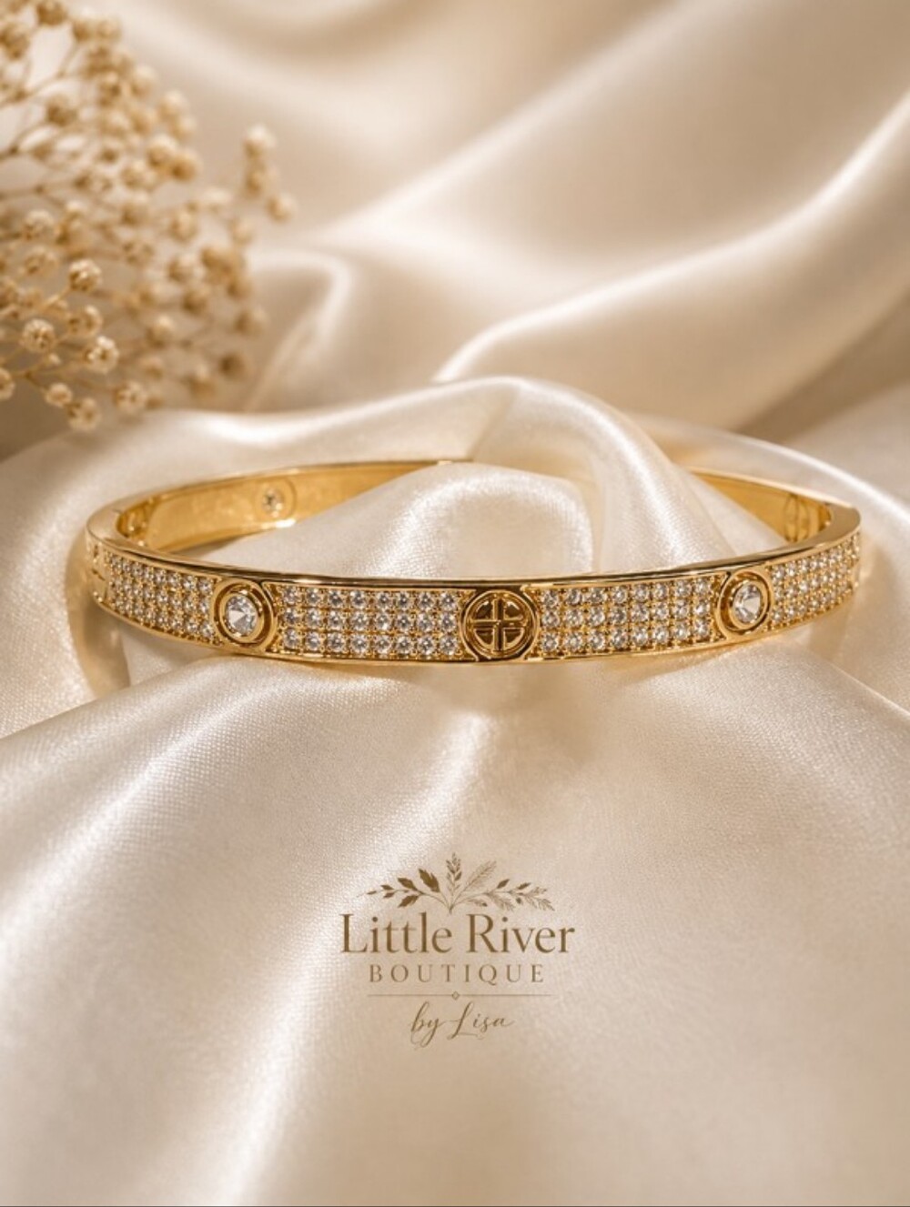 Gorgeous pave bracelet. 18cm